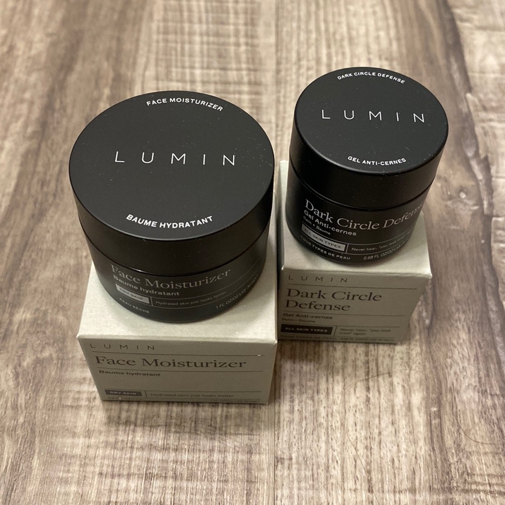 Lumin Facial Moisturizer & Dark Circle Concealer NEW